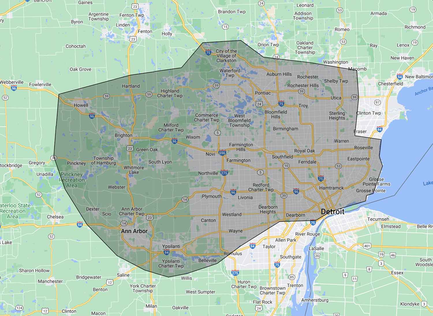 service-area michigan insulation service area