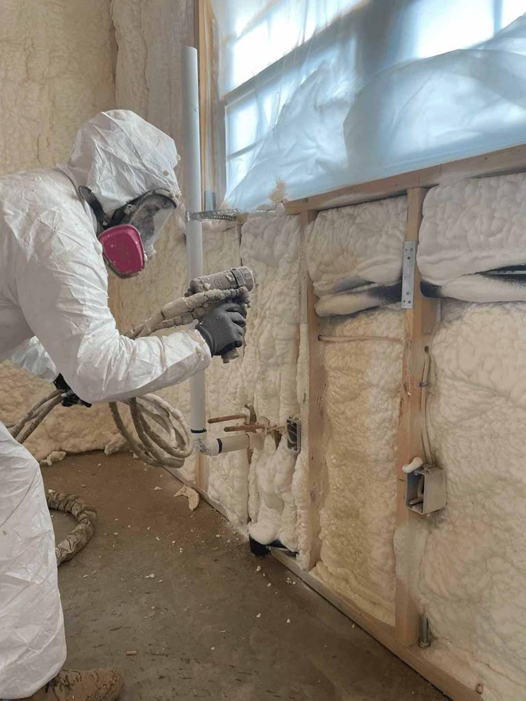 garage spray foam insulation